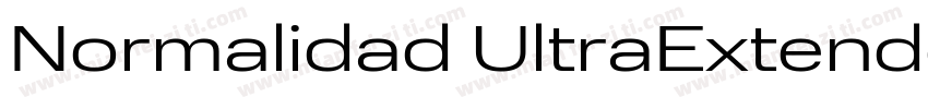Normalidad UltraExtended Regular Re字体转换